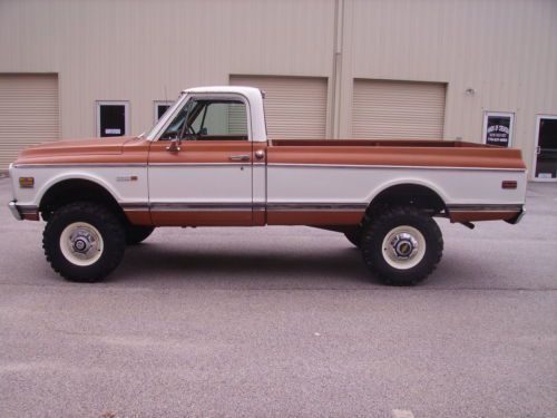 1972 Chevy Cheyenne C-20 4X4 Crate 350 V8 Auto P/S 4 Wheel Disc Brakes New Tires, image 2