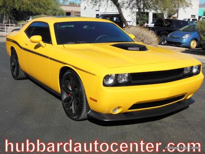 Custom challenger yellow jacket, shaker hood, hurst shifter, exhaust, nav, wow!!