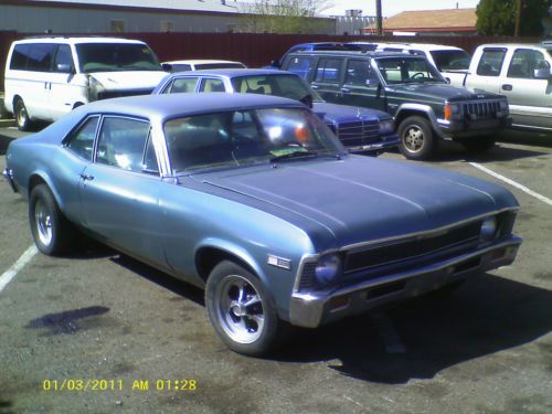 1968 chevrolet chevy ii nova 2 door coupe 4 speed no rust no reserve