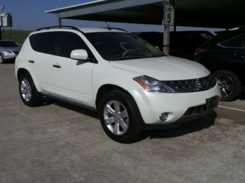 2007 nissan murano sl white tan 69k miles fwd ship assist texas we finance