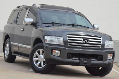 2006 infiniti qx56 4x4 navi bk/cam s/roof r/entertainment $599 ship