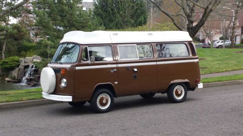 1979 vw westfalia riviera camper van 4&#039;cyl engine 4&#039;spd low miles like new cond!
