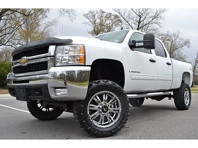 2009 chevrolet silverado 2500hd crew cab lt diesel z71 4x4 lift 20" wheels