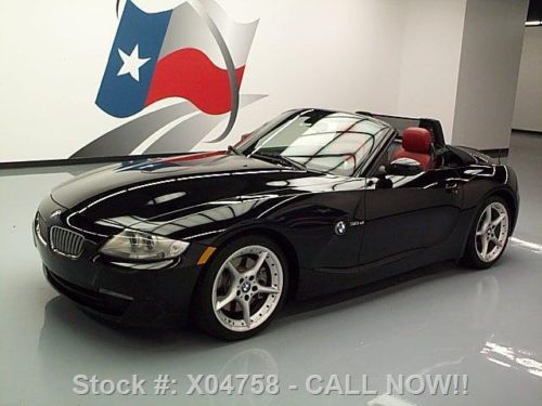 2008 bmw z4 3.0si sport roadster red leather nav 32k mi texas direct auto