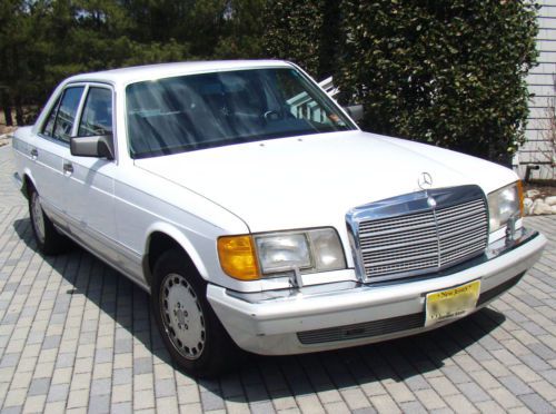 1990 mercedes benz 300 se white 4 door excellent condition low mileage