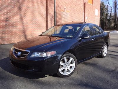 Acura tsx sport heated leather sunroof xenon headlight free autocheck no reserve