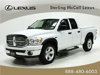 07 quad cab hemi 20&#034; wheels carfax bedliner cd bench seating