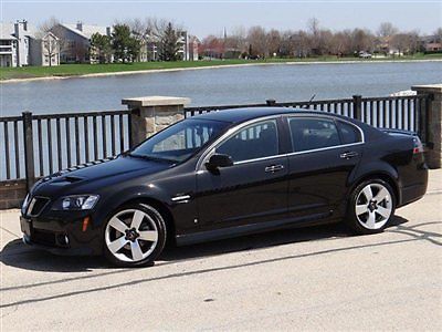 2008 pontiac g8 gt black/onyx lthr auto 6cd on-star dlr maintained 6.0l 361hp ~