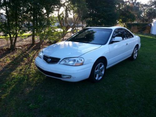 Acura cl type s, black interior, white, clean title- carfax, exceeds kbb value