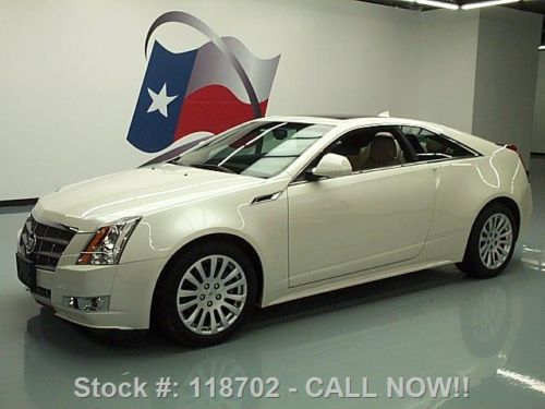 2011 cadillac cts 3.6 performance coupe sunroof nav 22k texas direct auto