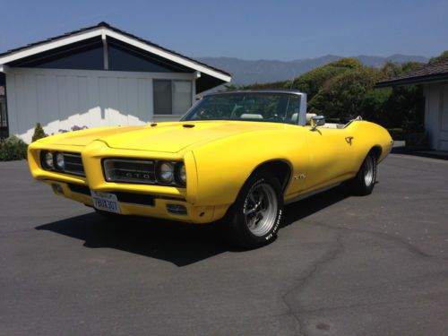 1969 pontiac gto convertible