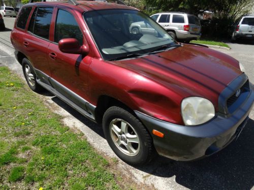 2004 hyundai santa fe - v6 engine 130k - runs great! - tow hitch