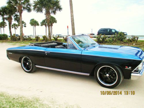 1966 chevelle conv. restomod lowered with pro turing suspen. just off frame rest