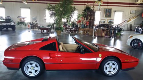 Red 1986 ferrari 328 gts