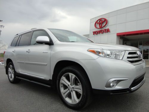 Certified 2012 highlander limited 4wd navigation sunroof 4x4 leather video awd