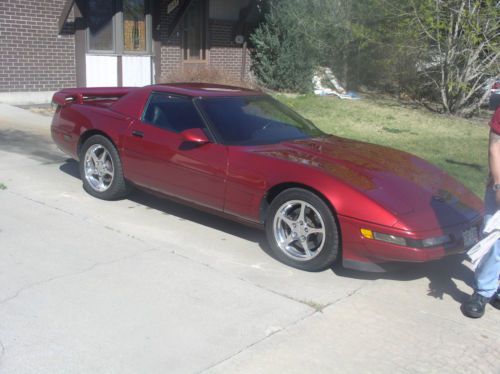 1995 chevrolet corvette! cc2 model! dark red beauty! less than 52000 miles!!