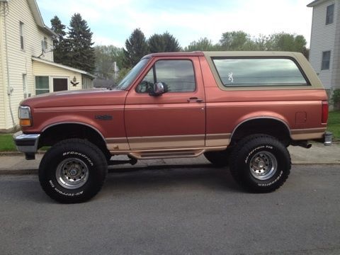 1994 ford bronco full size lifted  35&#034; bf&#039;s 4wd  ready to go!!