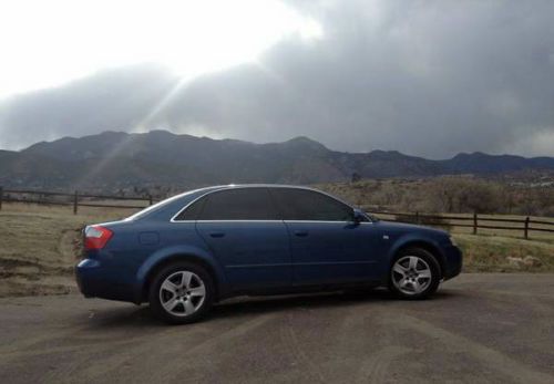 2002 audi a4 3.0 liter blue, tinted windows, gray leather, jl audio