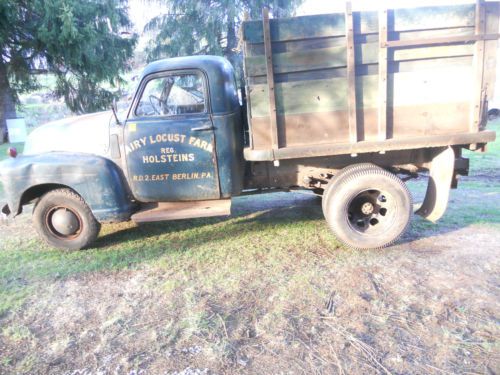 1949 chevrolet truck 3600 standard cab flatbed pickup 2-door 3.8l no reserve