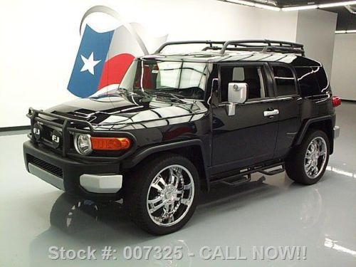 2008 toyota fj cruiser auto side steps 22&#034; wheels 48k texas direct auto