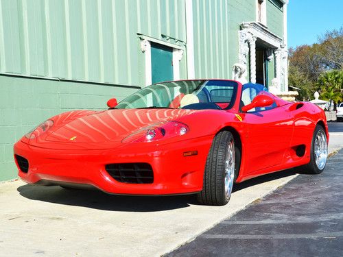 2001 ferrari 360 spider f1 transmission fully serviced low miles garage kept!