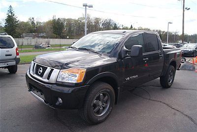 2013 titan crew cab pro-4x, luxury and prem pkgs, black/black, nav, 13158 miles