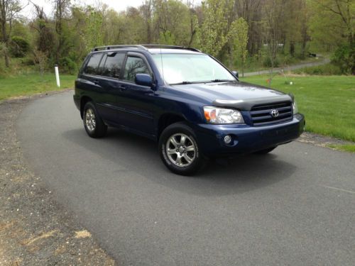 2004 toyota highlander base sport utility 4-door 3.3l 3rd row seats rear air