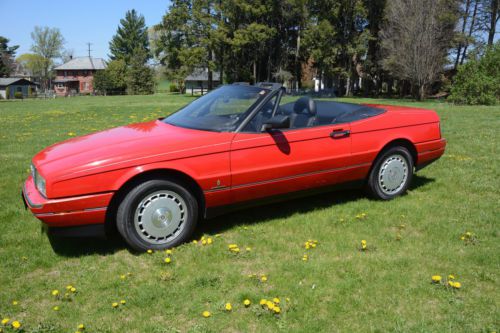 1990 cadillac allante convertible pininfarina 67k carfax rare classic find nr!!!