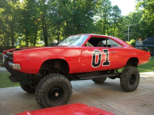 1968 dodge charger general lee 4x4 mud bogg mud racer