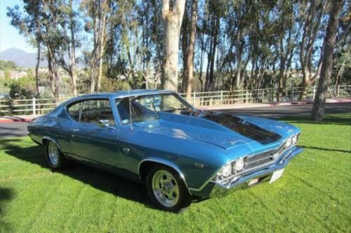 69 chevy v-8 manual restored original windows 50 miles