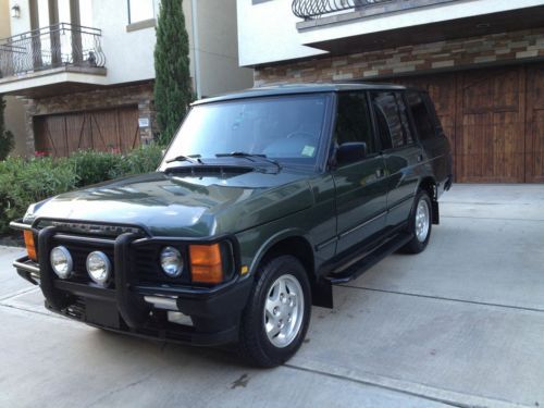 1995 range rover county classic lwb - hunter green with tan leather