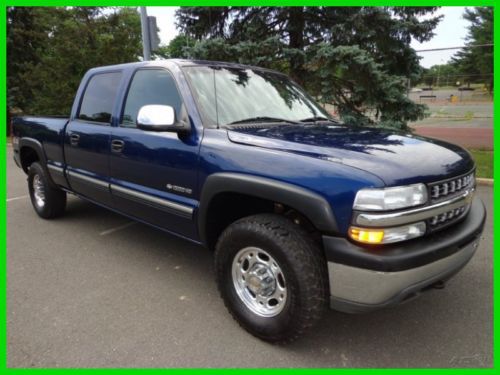 2002 chevy silverado crew cab 1500hd 4x4 6.0 v-8 clean one own carfax