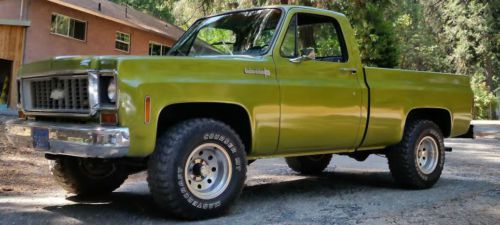 1973 k10 4x4 pickup automatic v8 rust free ca survivor a/c truck c10 k1500 c1500