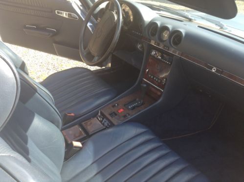 560 SL coupe/roadster.  Diamond Blue, Blue Leather upholstery.  hard & soft top., US $16,000.00, image 14