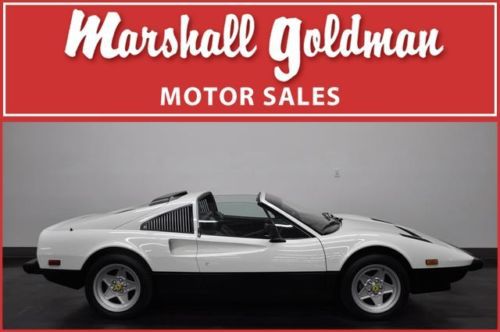 1984 ferrari 308 gts white/black window sticker fully documented 27400 miles