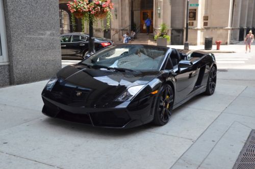 2011 lamborghini gallardo spyder lp560-4 black/black loaded! carbon fiber!!