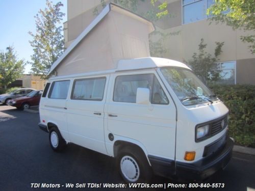 1990 volkswagen vanagon westfalia camper poptop kitchen complete records clean!