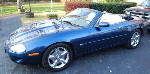1997 jag xk8 convertible sapphire blue good used condition