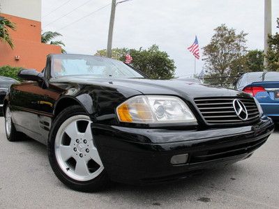 Sl-500 roadster black on black auto must see sl 500 hardtop xenon leather