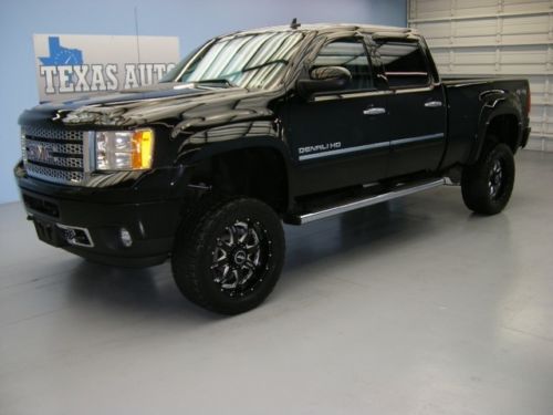 We finance!! 2012 gmc sierra 2500hd denali 4x4 diesel lifted roof nav texas auto