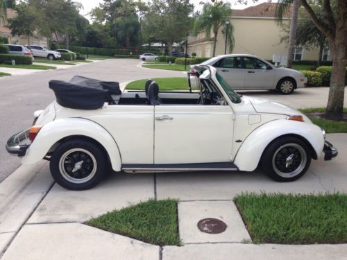 1974 volkswagen super beetle bug convertible solid rust free car