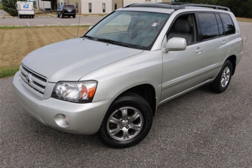 2004 toyota highlander 4x4 for sale~alloys~fogs~3rd row~moon~v6~no reserve