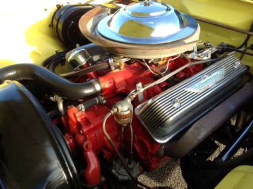 1955 Ford Thunderbird Convertible Automatic Yellow Restored, image 7