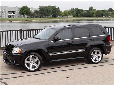 2006 jeep srt-8 blk/gry navigation tv/dvd corsa moonroof 6.1l hemi 420hp+ clean!