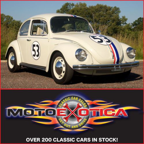 1971 vw super beetle herbie - amazing restoration! 1600cc dual port - dealer ac!