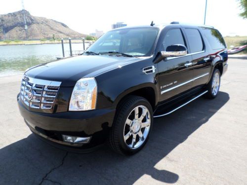 07 cadillac escalade esv, awd, fully serviced, 2 dvd&#039;s, carfax cert.beautiful!