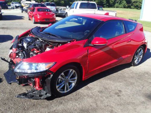 2013 honda crz ex, 1400 miles, damaged, salvage, runs and lot drives,