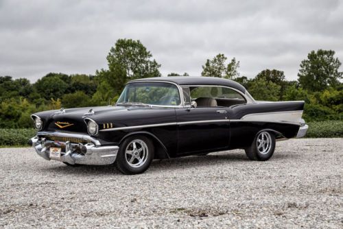 1957 bel air hardtop custom resto mod air conditioning disc brakes