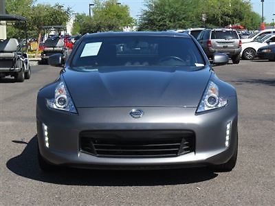 2dr coupe manual nissan 370z low miles manual gasoline 3.7l v6 cyl gun metallic