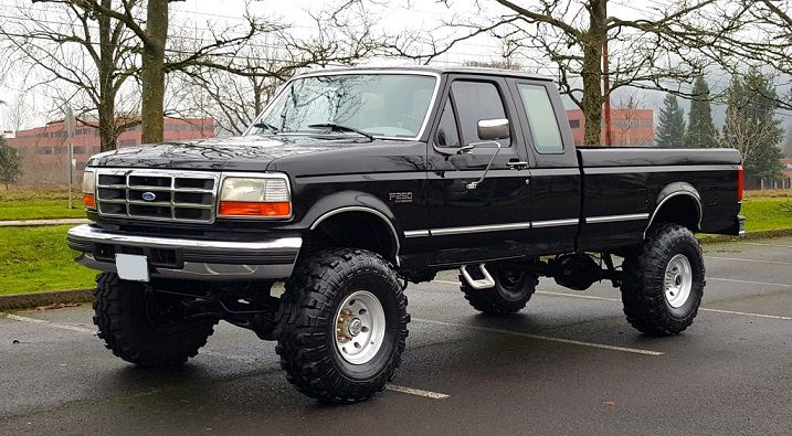 1996 ford f-250 hd 4x4 super-cab xlt lifted